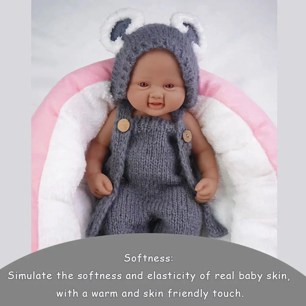 17.3-inch stunning smile with open eyes! Medical grade solid silicone reborn baby 2.4kg ultra realistic skin touch lifelikesiliconereborns.com
