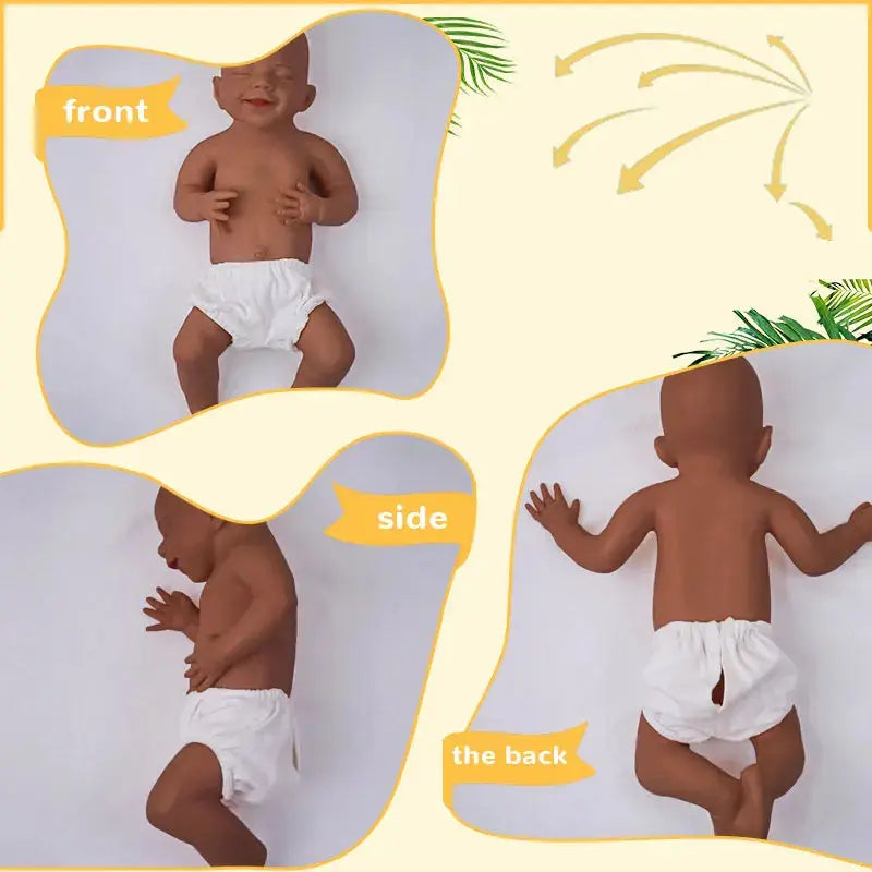 17.72" Micro Preemie Full Body Platinum Silicone Baby Doll Boy Lifelike Mini Reborn Doll Surprice Children Anti-Stress My Melody lifelikesiliconereborns.com