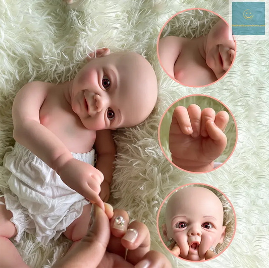 17Inch 43cm Handmade Painted Full Body Silicone Reborn Baby Soft Lifelike Newborn Flexible Reborn Girl Doll Collectibles Toys lifelikesiliconereborns.com