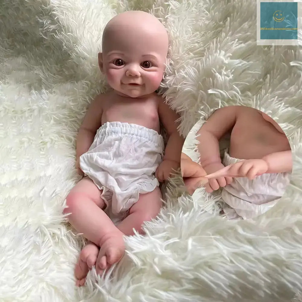 17Inch 43cm Handmade Painted Full Body Silicone Reborn Baby Soft Lifelike Newborn Flexible Reborn Girl Doll Collectibles Toys lifelikesiliconereborns.com