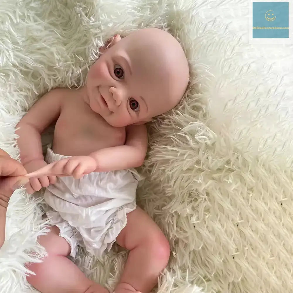 17Inch 43cm Handmade Painted Full Body Silicone Reborn Baby Soft Lifelike Newborn Flexible Reborn Girl Doll Collectibles Toys lifelikesiliconereborns.com