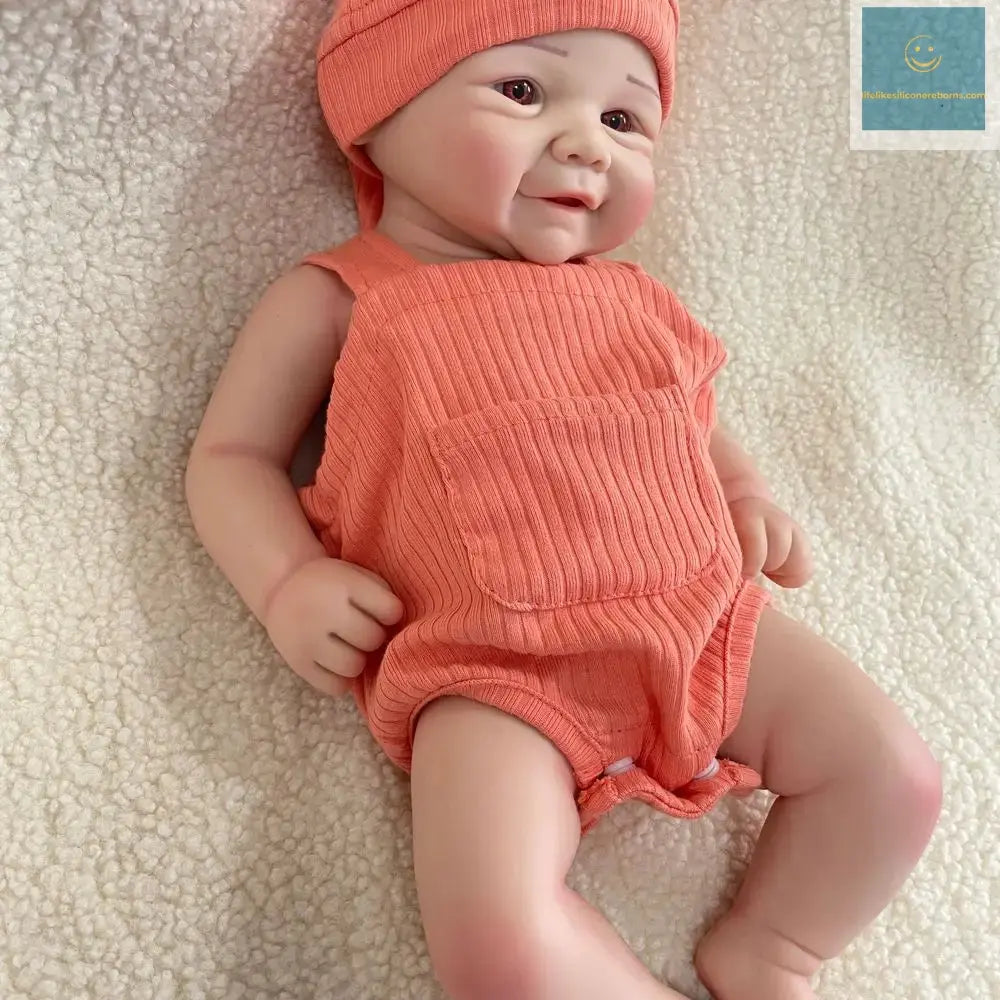 17Inch 43cm Handmade Painted Full Body Silicone Reborn Baby Soft Lifelike Newborn Flexible Reborn Girl Doll Collectibles Toys lifelikesiliconereborns.com