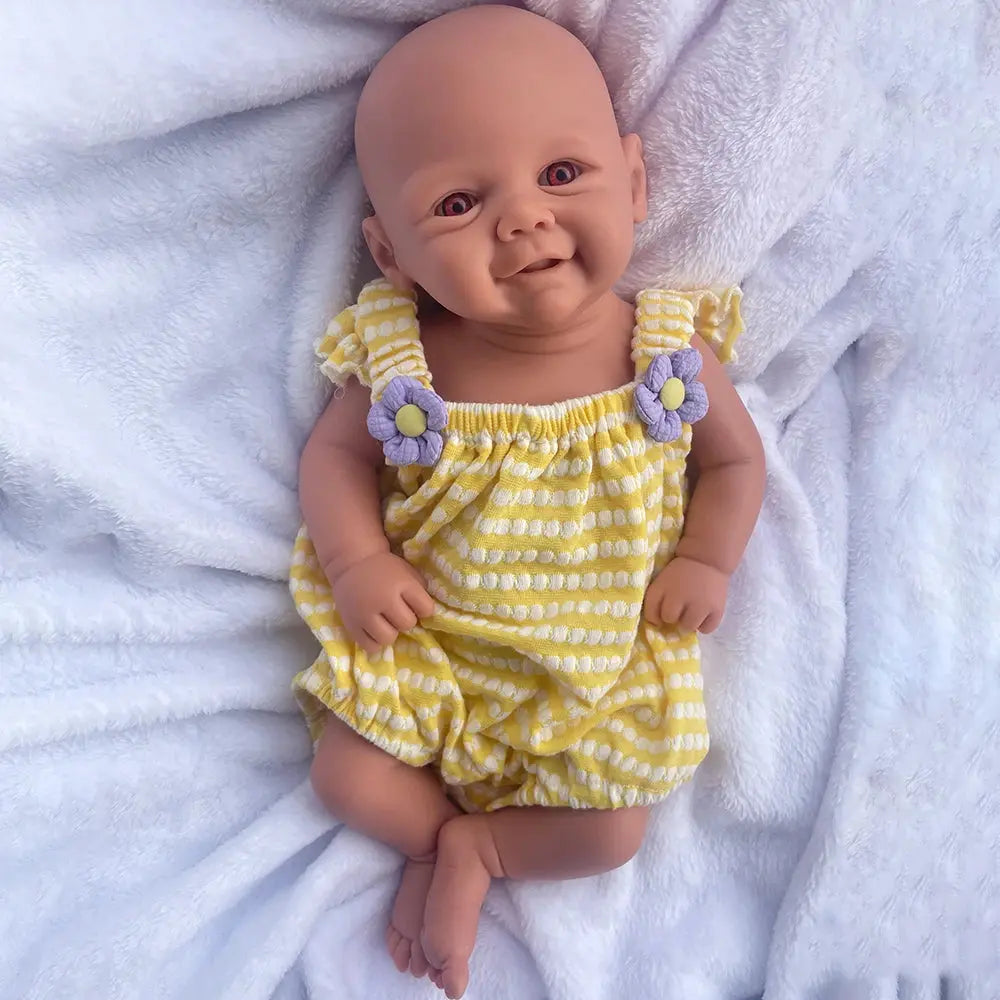 17Inch 43cm Unpainted Full Body Silicone Reborn Baby Girl Dolls Lifelike Newborn Bebe Soft Handmade Dolls for Children Gift Toys lifelikesiliconereborns.com