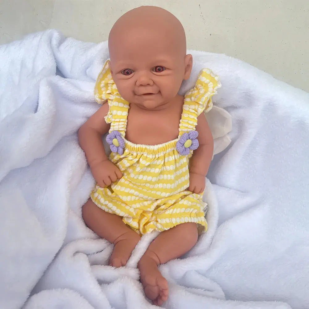 17Inch 43cm Unpainted Full Body Silicone Reborn Baby Girl Dolls Lifelike Newborn Bebe Soft Handmade Dolls for Children Gift Toys lifelikesiliconereborns.com
