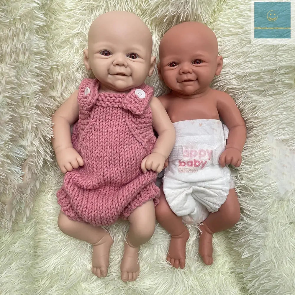 17Inch 43cm Unpainted Full Body Silicone Reborn Baby Girl Dolls Lifelike Newborn Bebe Soft Handmade Dolls for Children Gift Toys lifelikesiliconereborns.com