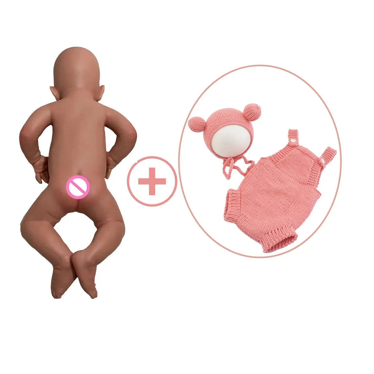 17Inch 43cm Unpainted Full Body Silicone Reborn Baby Girl Dolls Lifelike Newborn Bebe Soft Handmade Dolls for Children Gift Toys lifelikesiliconereborns.com