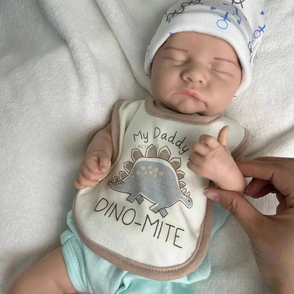 17Inch Asleep Silicone Reborn Baby Boy Levi Full Body Soft Realistic Weighted Doll for Anxiety & Emotional Support Kids Toy lifelikesiliconereborns.com