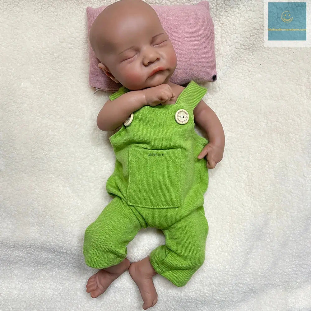 17Inch Asleep Silicone Reborn Baby Boy Levi Full Body Soft Realistic Weighted Doll for Anxiety & Emotional Support Kids Toy lifelikesiliconereborns.com