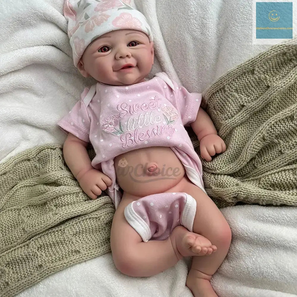 17Inch Baby Girl Vivienne Realistic Details & Handmade Silicone Reborn Doll for Loneliness  Companion Gift for Dementia Patients lifelikesiliconereborns.com