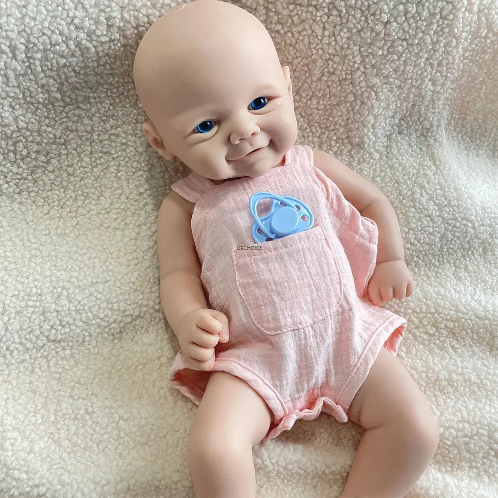 17Inch Baby Girl Vivienne Washable Silicone Reborn Baby Soft Touch Feeling Handmade Doll for Children Gift for Dementia Patients lifelikesiliconereborns.com