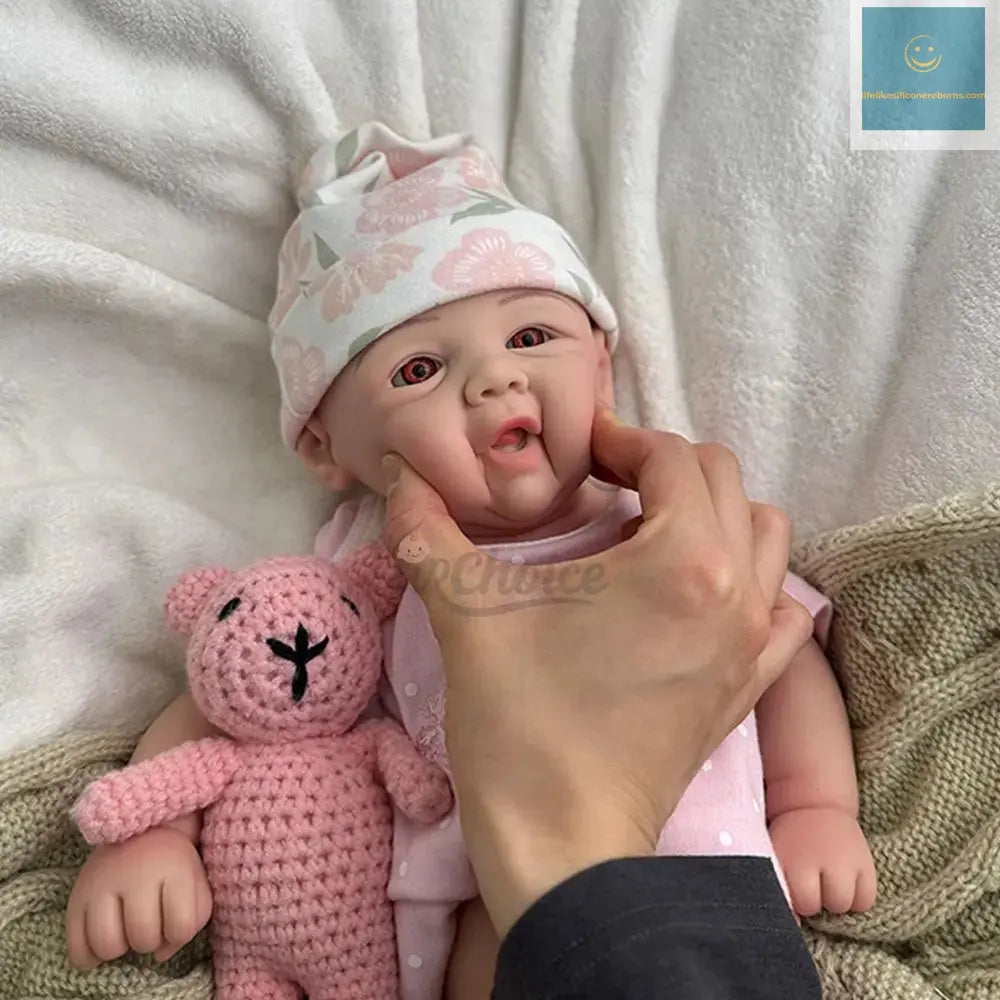 17Inch Full Body Soft Realistic Platinum Silicone Reborn Baby Girl Washable Doll for Artistic Display & Collectible lifelikesiliconereborns.com