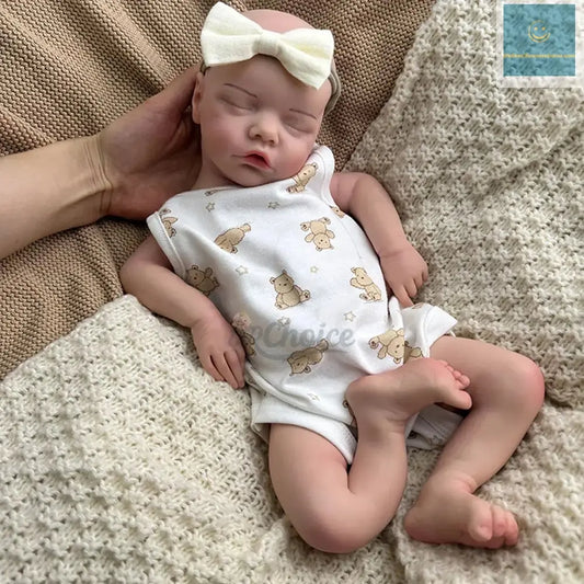 17Inch Handmade Realistic Details Silicone Reborn Baby Girl Washable Doll for Emotional Support Collection Kids Toy lifelikesiliconereborns.com