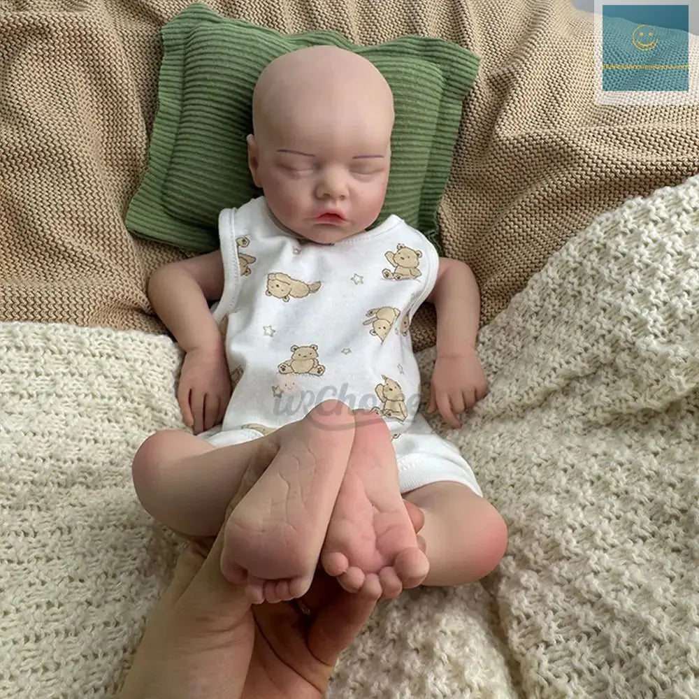 17Inch Handmade Realistic Details Silicone Reborn Baby Girl Washable Doll for Emotional Support Collection Kids Toy lifelikesiliconereborns.com