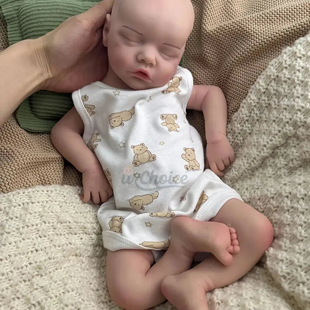 17Inch Handmade Realistic Details Silicone Reborn Baby Girl Washable Doll for Emotional Support Collection Kids Toy lifelikesiliconereborns.com