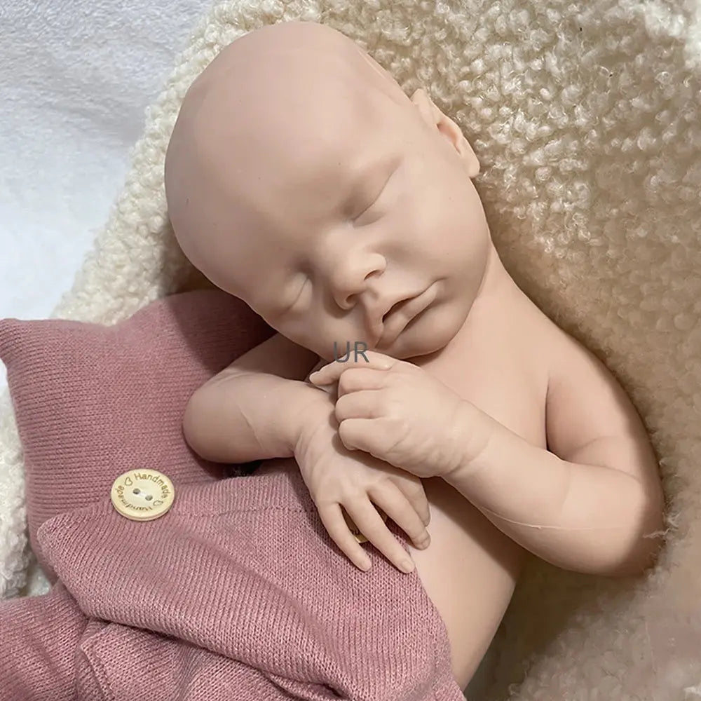 17Inch Handmade Realistic Details Silicone Reborn Baby Girl Washable Doll for Emotional Support Collection Kids Toy lifelikesiliconereborns.com
