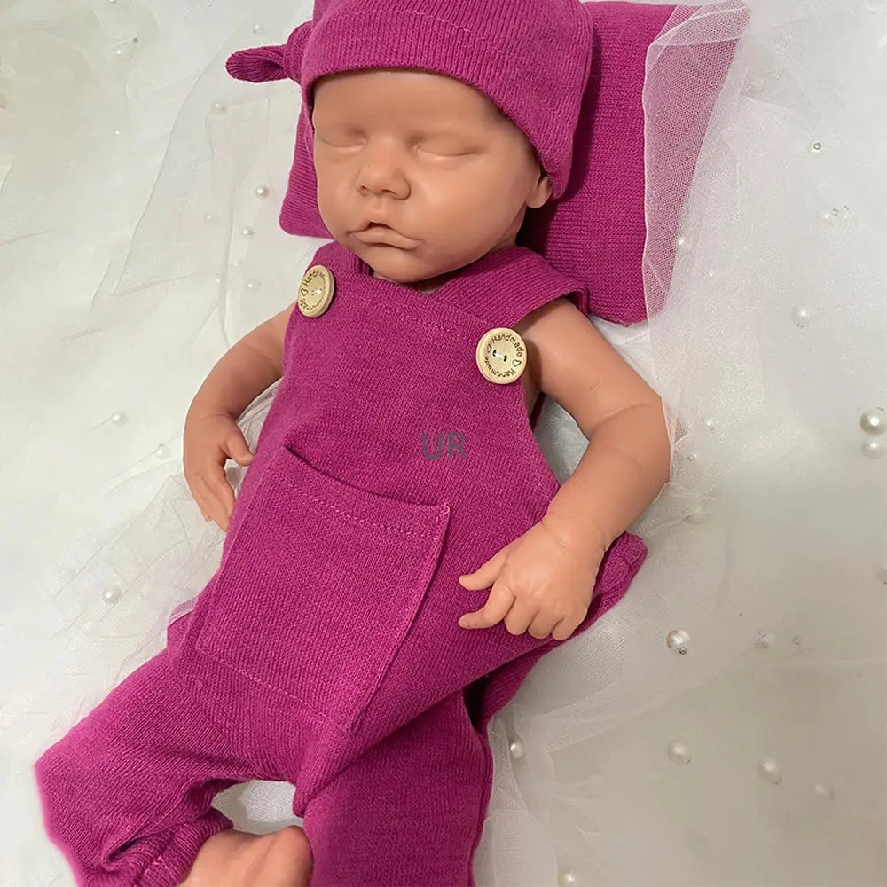 17Inch Handmade Realistic Details Silicone Reborn Baby Girl Washable Doll for Emotional Support Collection Kids Toy lifelikesiliconereborns.com