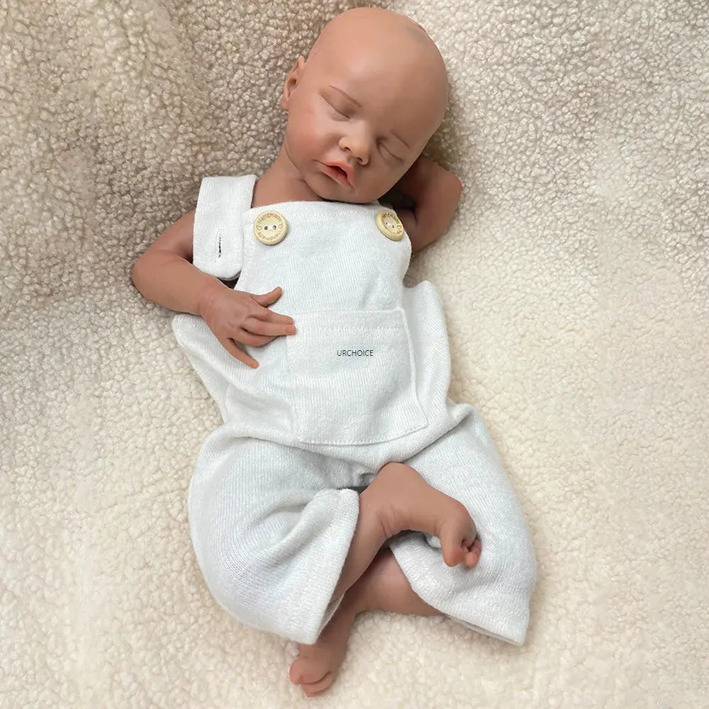 17Inch Handmade Realistic Details Silicone Reborn Baby Girl Washable Doll for Emotional Support Collection Kids Toy lifelikesiliconereborns.com