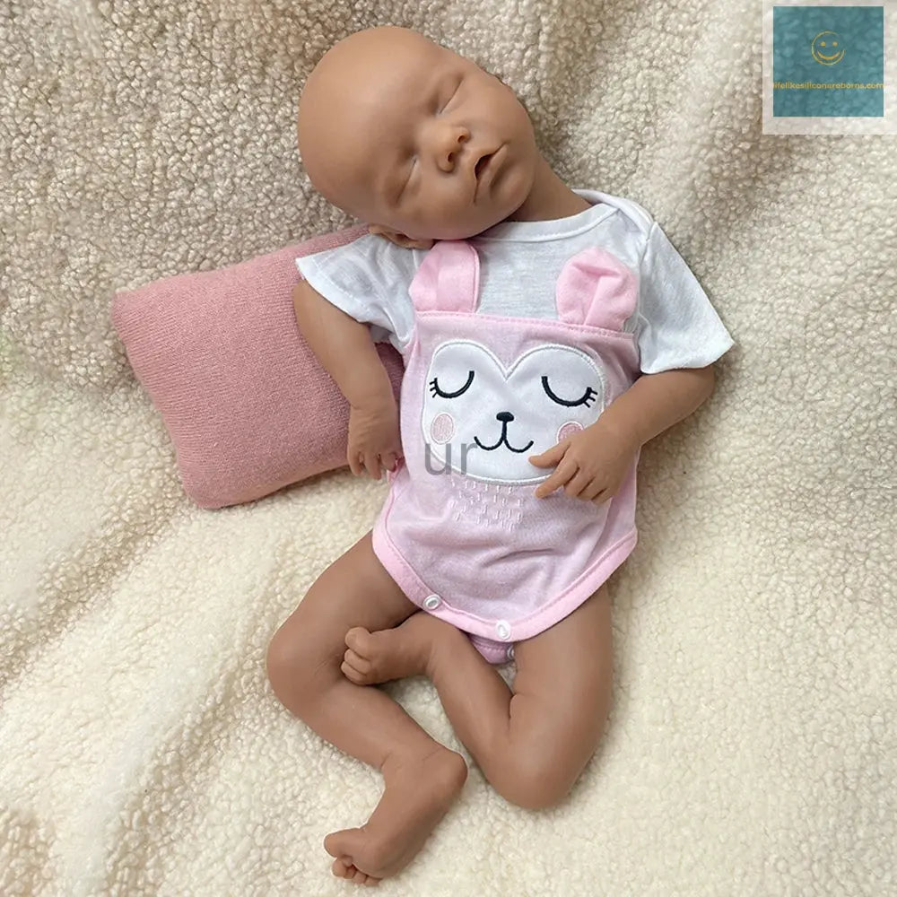 17Inch Handmade Realistic Details Silicone Reborn Baby Girl Washable Doll for Emotional Support Collection Kids Toy lifelikesiliconereborns.com