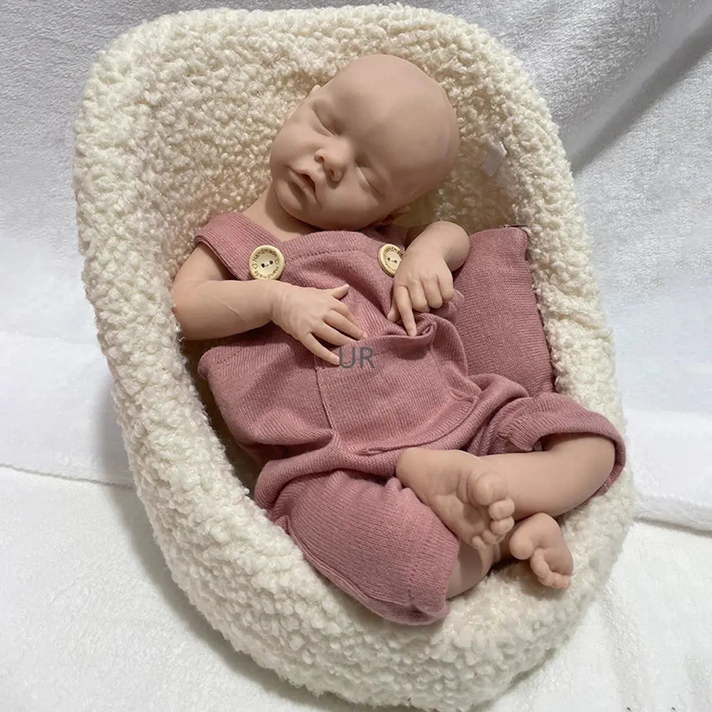 17Inch Handmade Realistic Details Silicone Reborn Baby Girl Washable Doll for Emotional Support Collection Kids Toy lifelikesiliconereborns.com