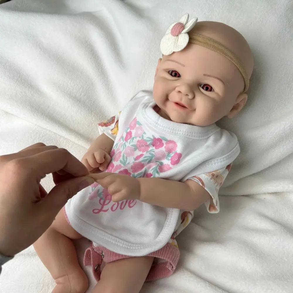 17Inch Silicone Reborn Dolls Lifelike Details Soft Baby Girl Vivienne Washable For Artistic Displays Collectibles Kids Toy lifelikesiliconereborns.com