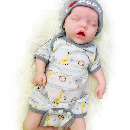 17Inch Twins A Full Solid Silicone Bebe Reborn 3D Painted and Unpainted Lifelike Real Dolls Boneca Reborn Corpo De Silicone Doll lifelikesiliconereborns.com