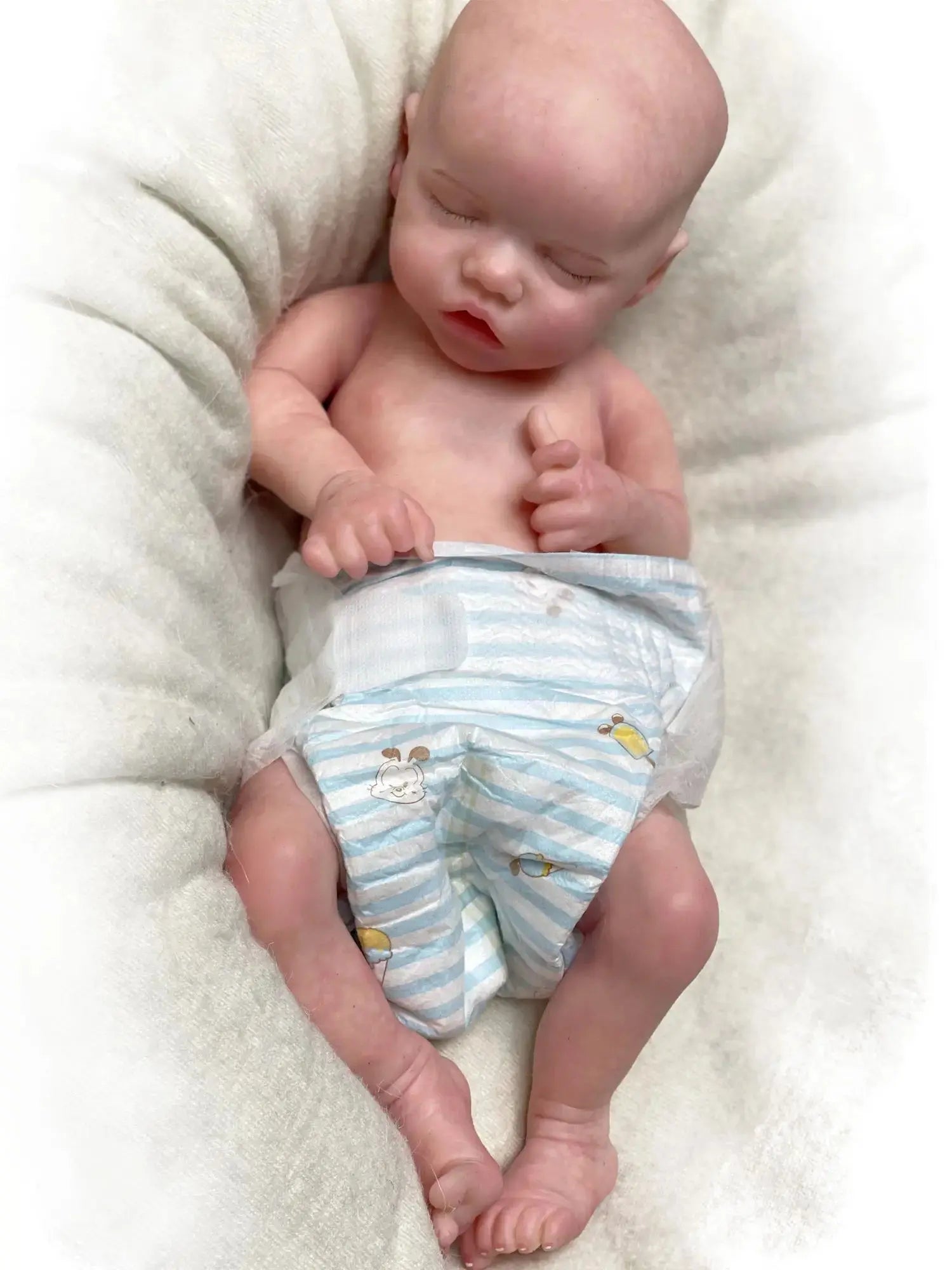 17Inch Twins A Full Solid Silicone Bebe Reborn 3D Painted and Unpainted Lifelike Real Dolls Boneca Reborn Corpo De Silicone Doll lifelikesiliconereborns.com