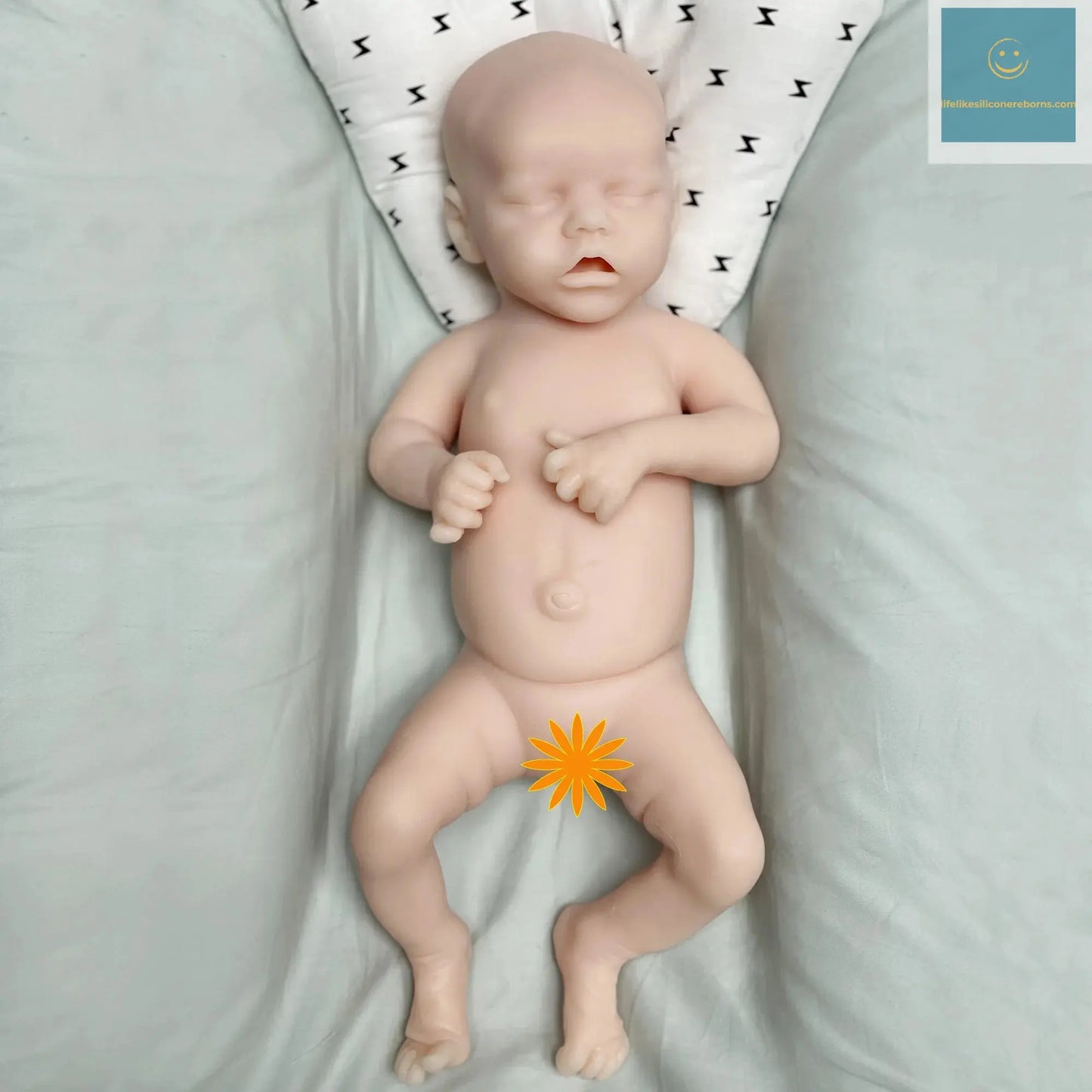 17Inch Twins A Full Solid Silicone Bebe Reborn 3D Painted and Unpainted Lifelike Real Dolls Boneca Reborn Corpo De Silicone Doll lifelikesiliconereborns.com