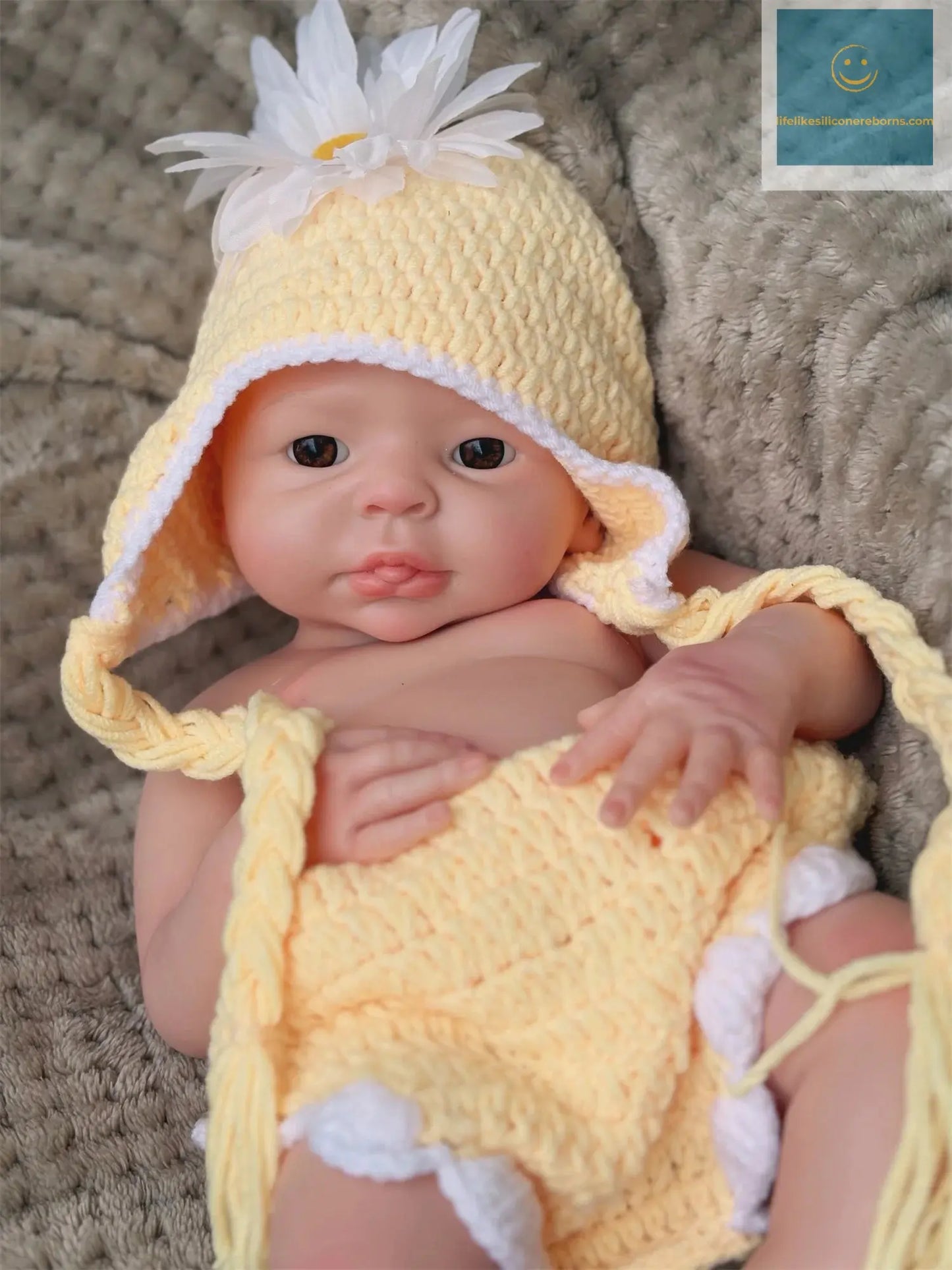 17Inch Washable Full Body Solid Silicone Bebe Reborn Girl With 3D Painted Skin Lifelike Real Corpo De Silicone Doll lifelikesiliconereborns.com