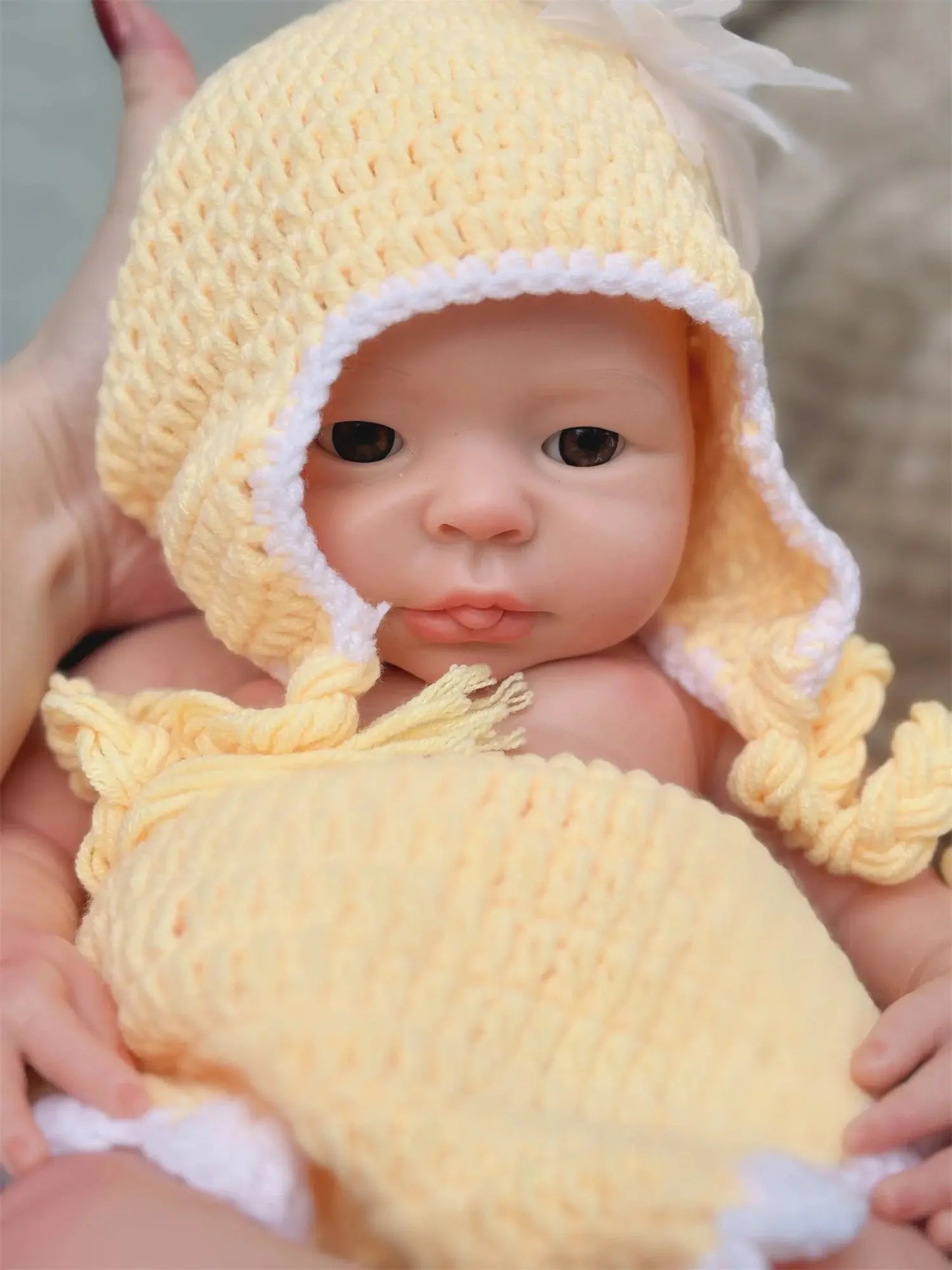 17Inch Washable Full Body Solid Silicone Bebe Reborn Girl With 3D Painted Skin Lifelike Real Corpo De Silicone Doll lifelikesiliconereborns.com