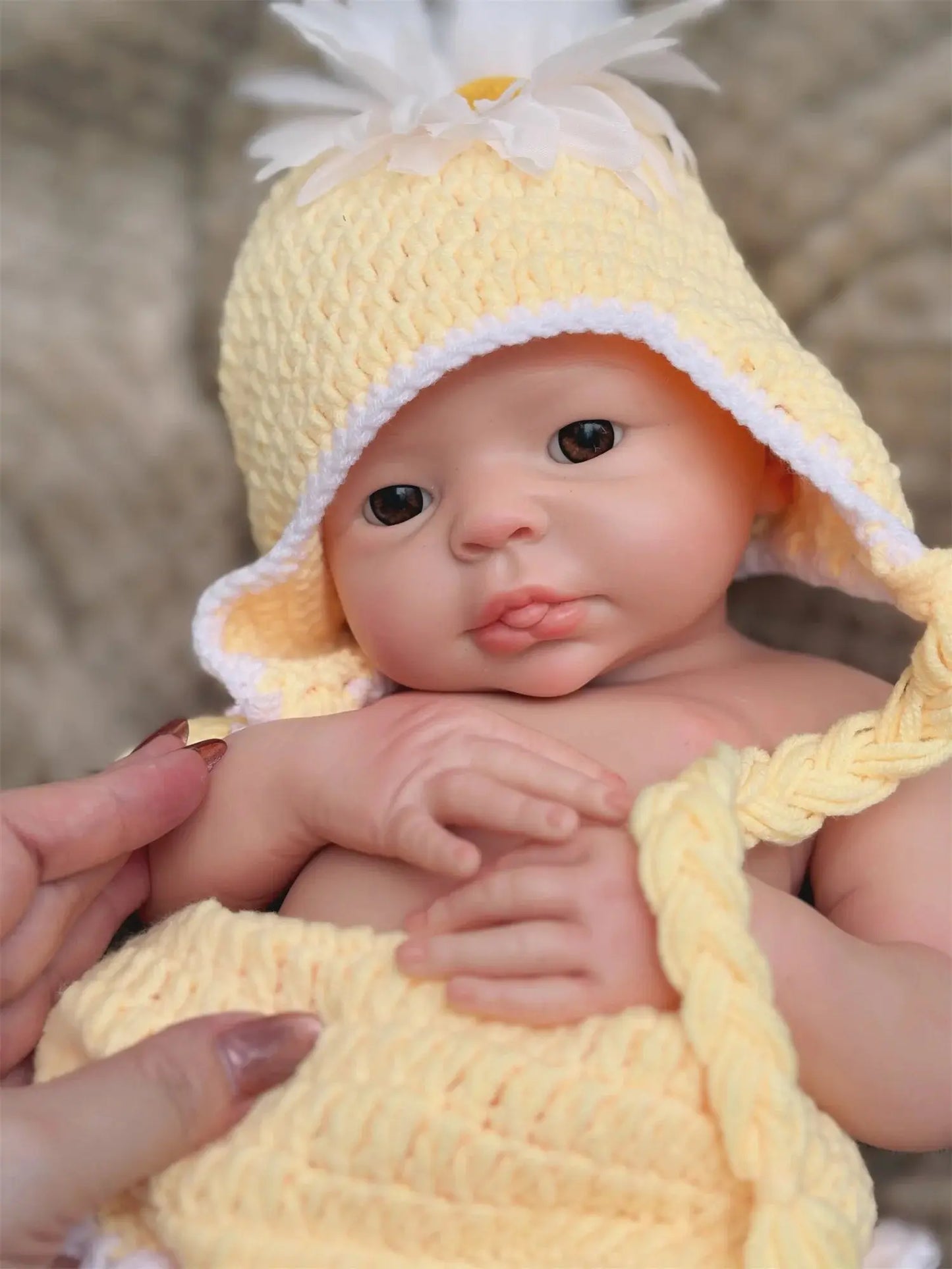 17Inch Washable Full Body Solid Silicone Bebe Reborn Girl With 3D Painted Skin Lifelike Real Corpo De Silicone Doll lifelikesiliconereborns.com