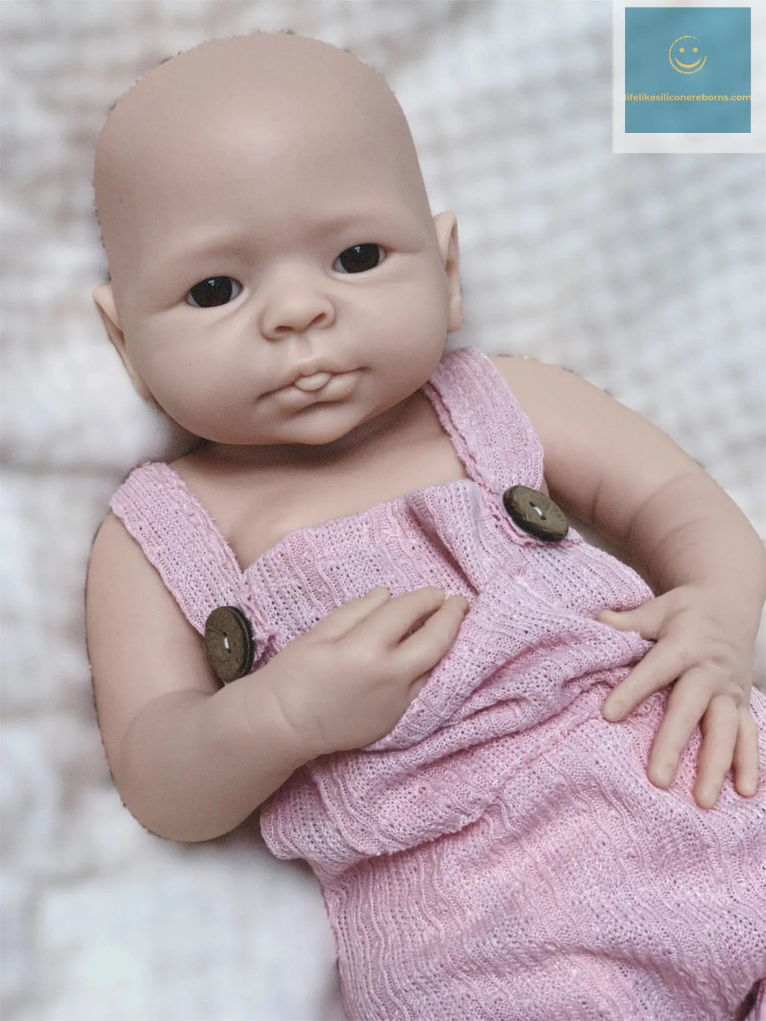 17Inch Washable Full Body Solid Silicone Bebe Reborn Girl With 3D Painted Skin Lifelike Real Corpo De Silicone Doll lifelikesiliconereborns.com