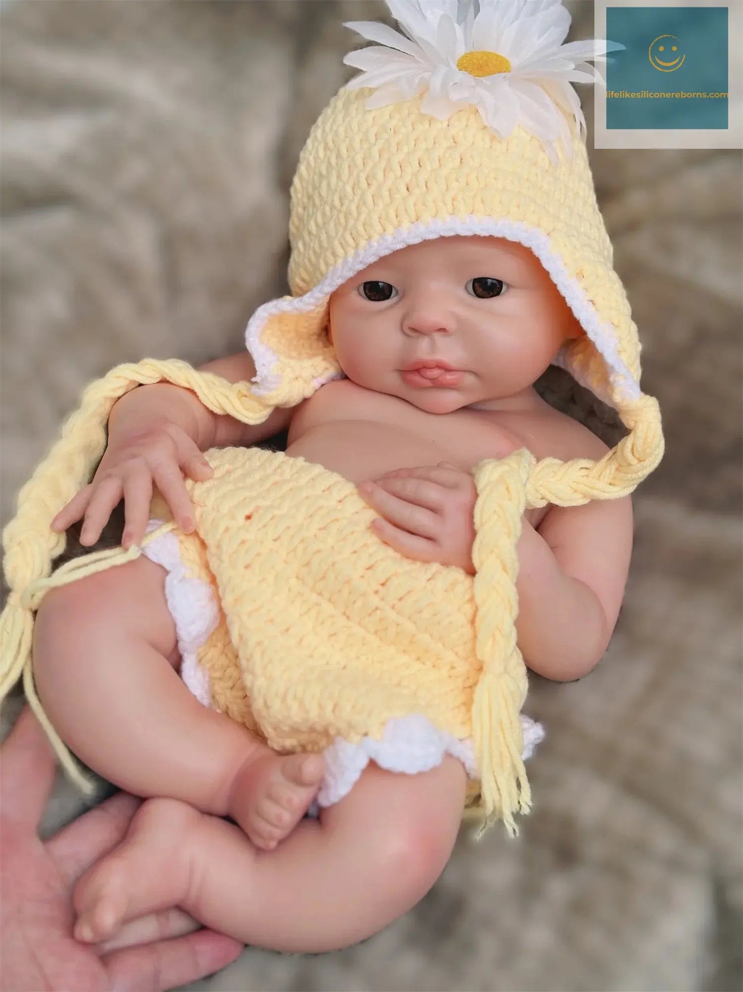 17Inch Washable Full Body Solid Silicone Bebe Reborn Girl With 3D Painted Skin Lifelike Real Corpo De Silicone Doll lifelikesiliconereborns.com