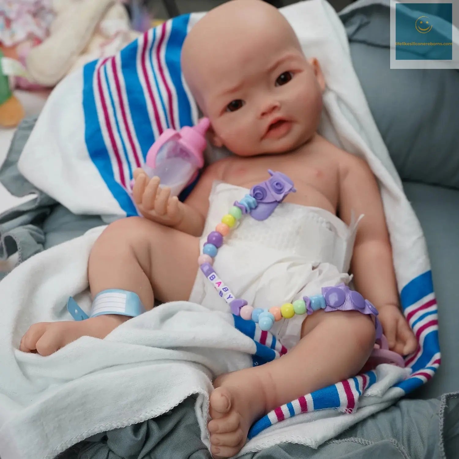 17" Micro Preemie Full Body Silicone Baby Doll "Harper"Lifelike Mini Reborn Doll Surprice Children Anti-Stress My Melody lifelikesiliconereborns.com