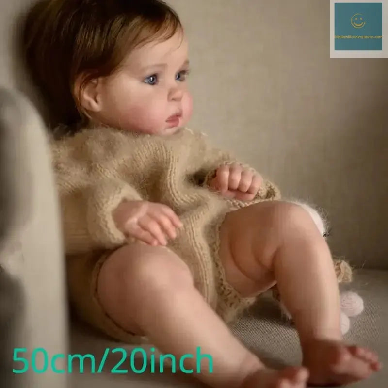 18-20 Inch Ward Full Body Vinyl Painted Skin Girl Doll With Rooted Hair Handmade Lifelike Realistic Reborn Girl Doll lifelikesiliconereborns.com