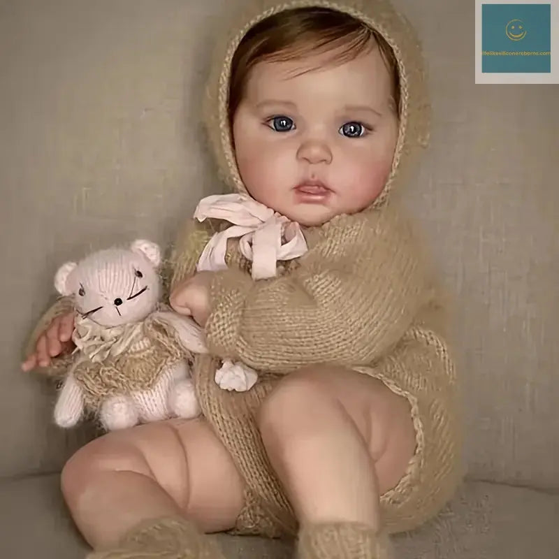 18-20 Inch Ward Full Body Vinyl Painted Skin Girl Doll With Rooted Hair Handmade Lifelike Realistic Reborn Girl Doll lifelikesiliconereborns.com