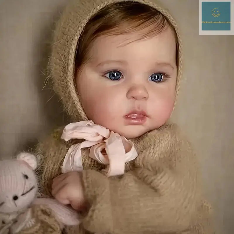 18-20 Inch Ward Full Body Vinyl Painted Skin Girl Doll With Rooted Hair Handmade Lifelike Realistic Reborn Girl Doll lifelikesiliconereborns.com