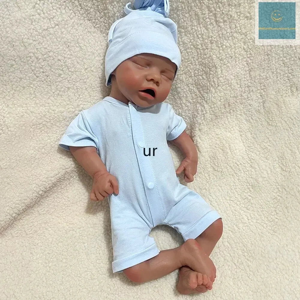18 Inch 100% Full Soft Silicone Reborn Baby Lifelike Real Baby Size And Weight Newborn Girl Doll Twin B For Kids Xmas Gift lifelikesiliconereborns.com