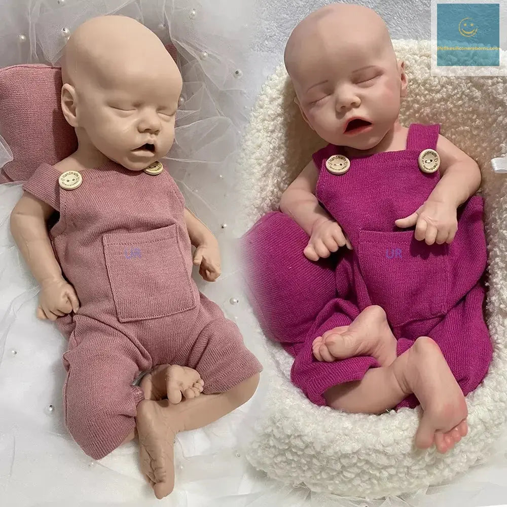18 Inch 100% Full Soft Silicone Reborn Baby Lifelike Real Baby Size And Weight Newborn Girl Doll Twin B For Kids Xmas Gift lifelikesiliconereborns.com