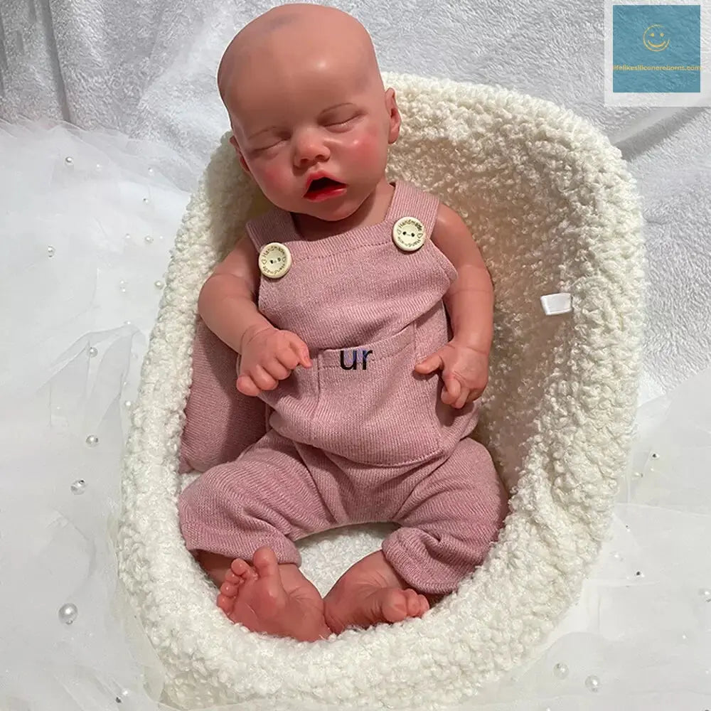 18 Inch 100% Full Soft Silicone Reborn Baby Lifelike Real Baby Size And Weight Newborn Girl Doll Twin B For Kids Xmas Gift lifelikesiliconereborns.com