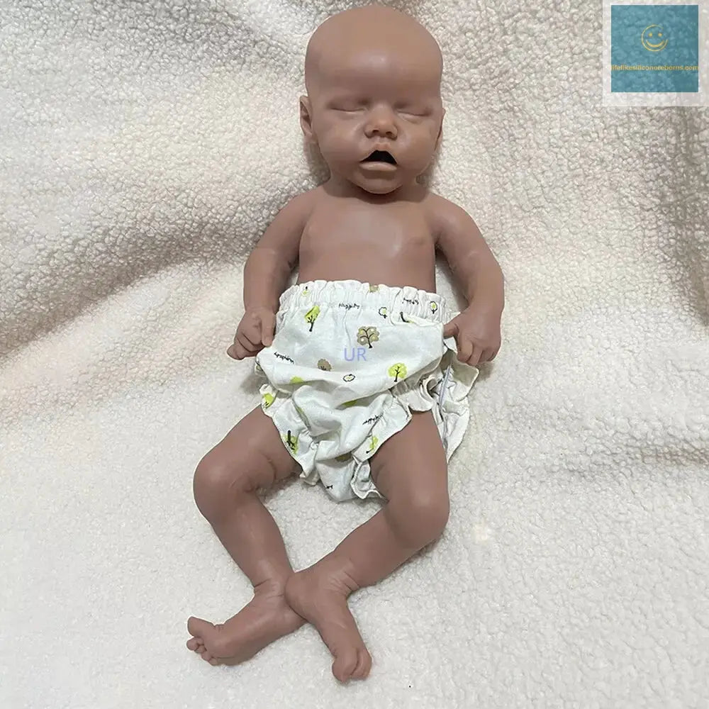 18 Inch 100% Full Soft Silicone Reborn Baby Lifelike Real Baby Size And Weight Newborn Girl Doll Twin B For Kids Xmas Gift lifelikesiliconereborns.com