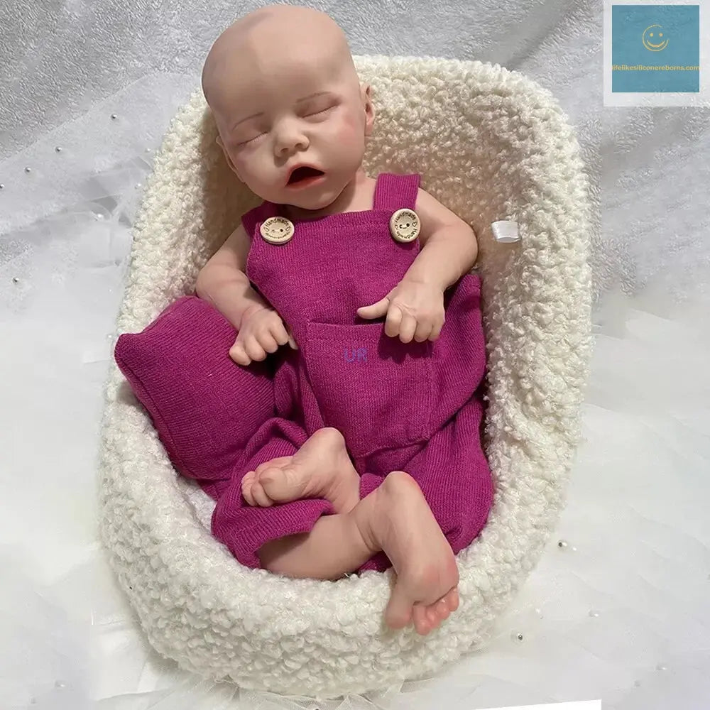18 Inch 100% Full Soft Silicone Reborn Baby Lifelike Real Baby Size And Weight Newborn Girl Doll Twin B For Kids Xmas Gift lifelikesiliconereborns.com