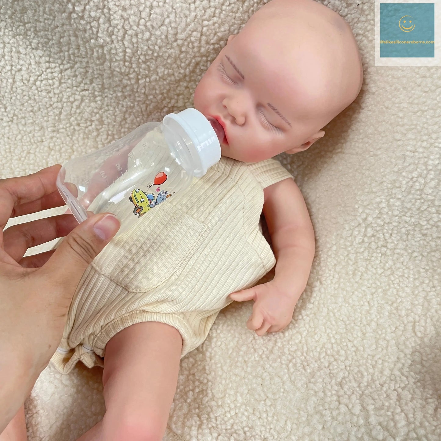 18-Inch Artificial Silicone Reborn Baby Doll – Newborn Girl with Pacifier, Perfect Birthday or Christmas Gift for Kids lifelikesiliconereborns.com