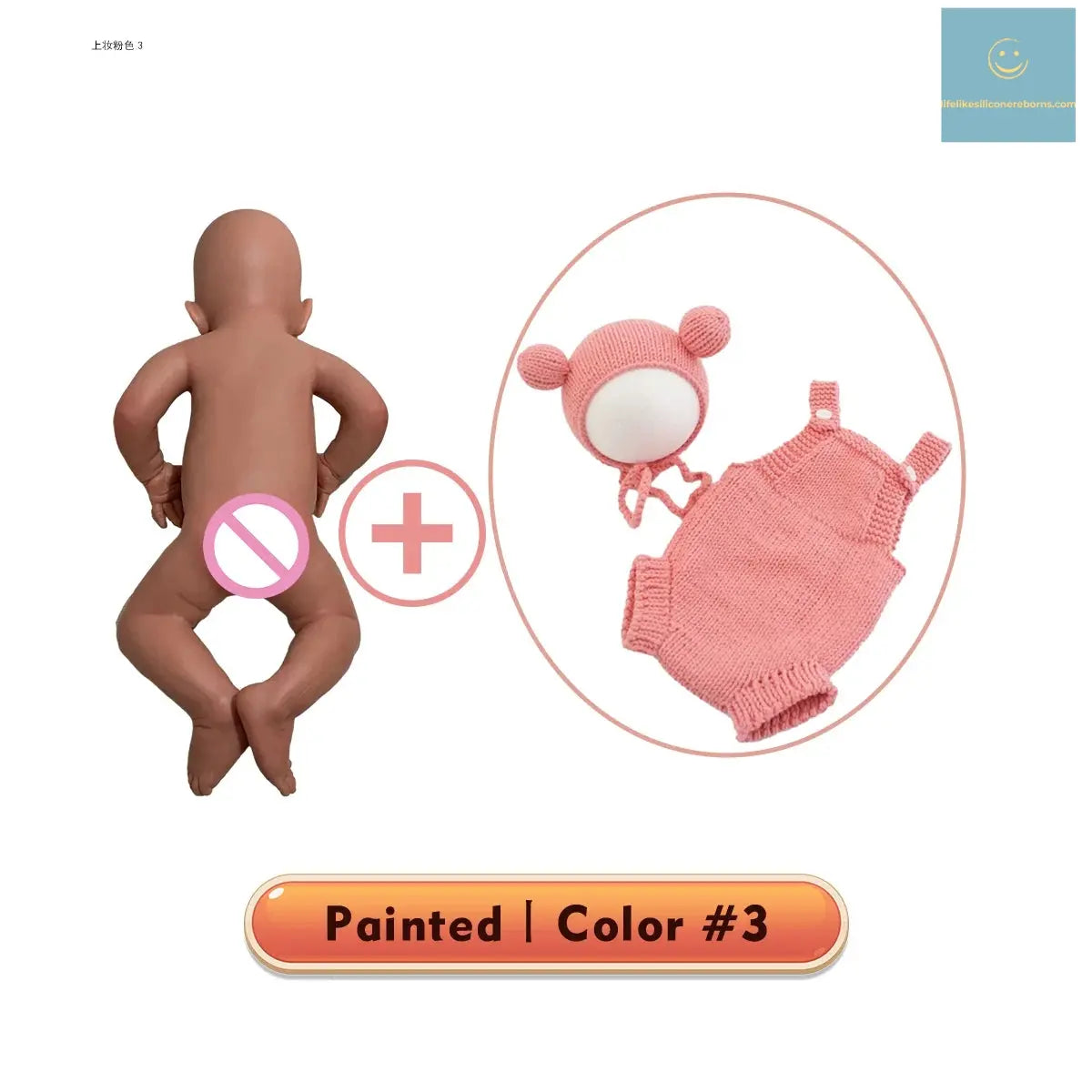 18-Inch Artificial Silicone Reborn Baby Doll – Newborn Girl with Pacifier, Perfect Birthday or Christmas Gift for Kids lifelikesiliconereborns.com