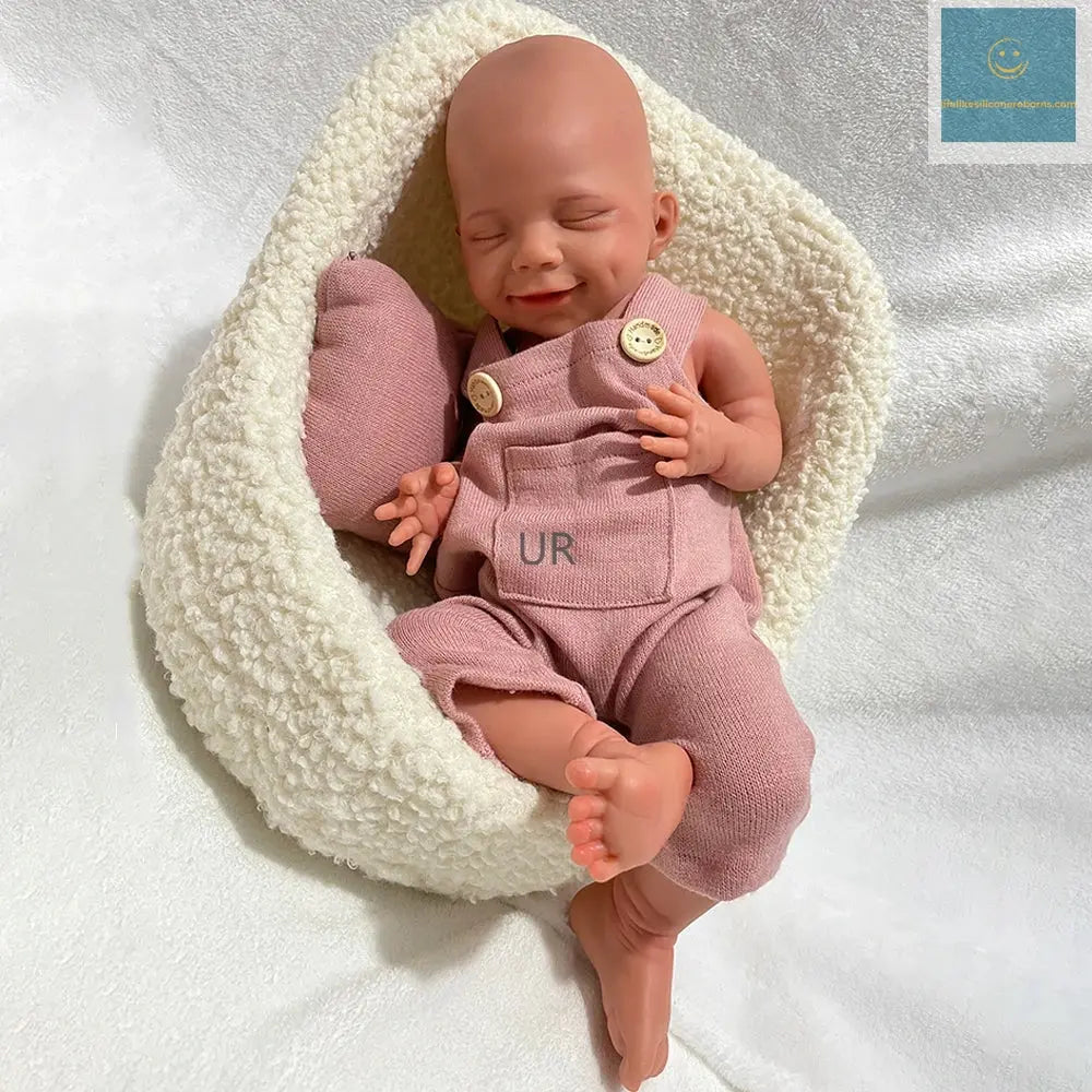 18 Inch Full Platinum Silicone Reborn Baby Girl Realistic Flexible Washable Newborn Dolls For Children Halloween Gifts lifelikesiliconereborns.com