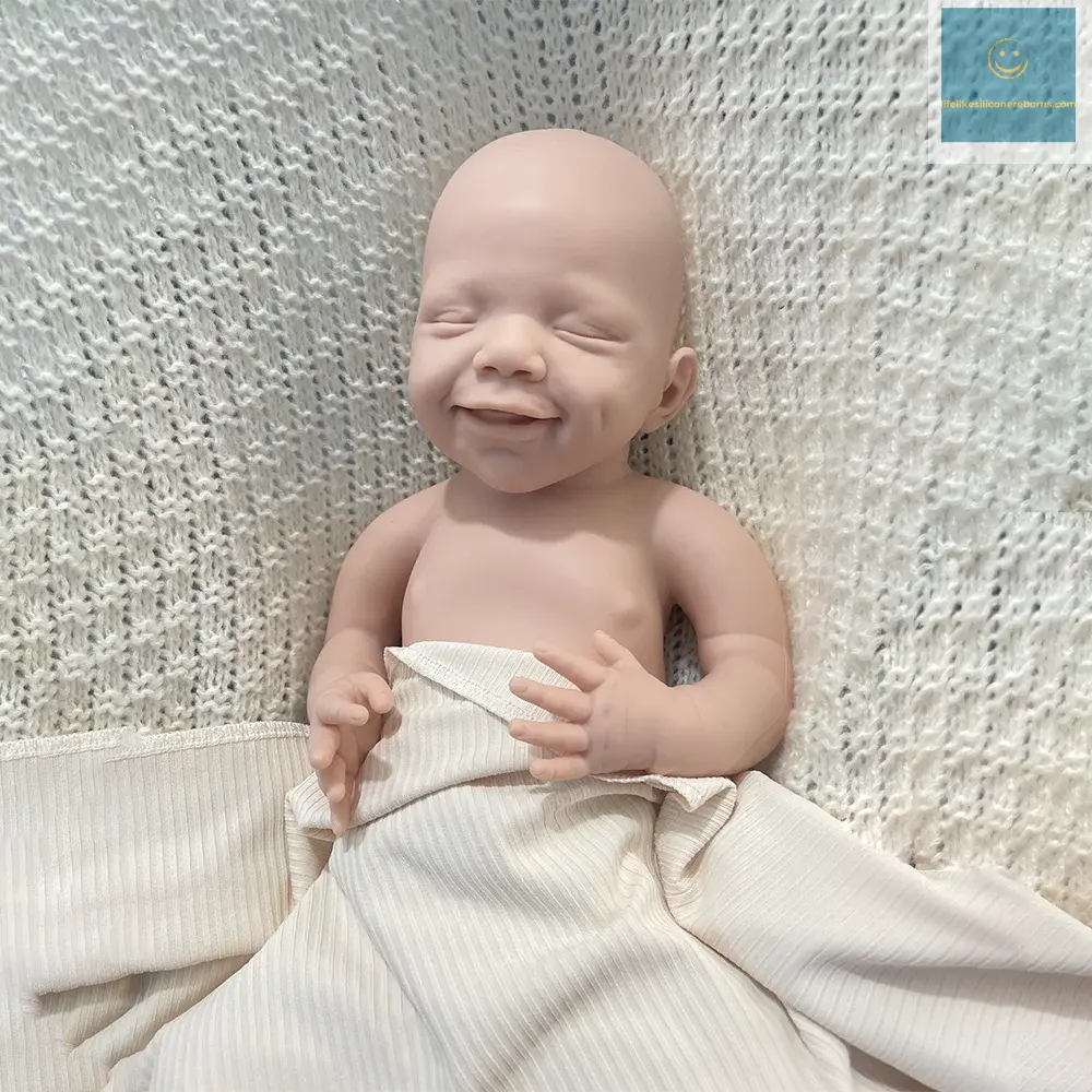18 Inch Full Platinum Silicone Reborn Baby Girl Realistic Flexible Washable Newborn Dolls For Children Halloween Gifts lifelikesiliconereborns.com