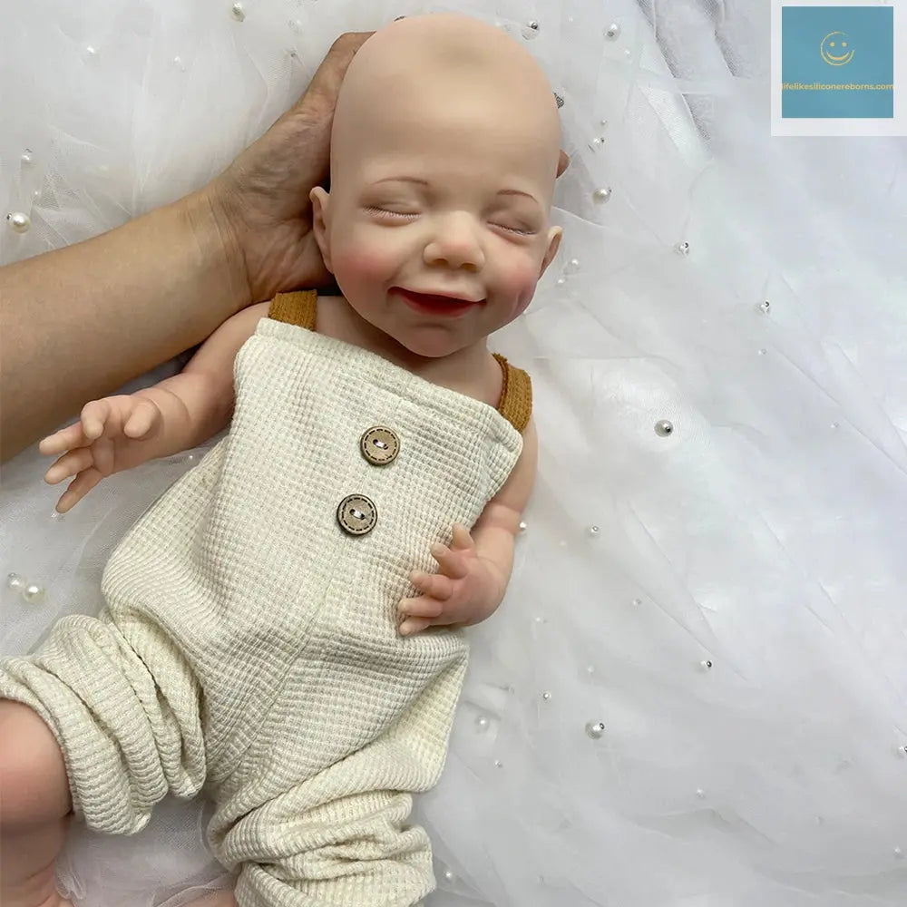 18 Inch Full Platinum Silicone Reborn Baby Girl Realistic Flexible Washable Newborn Dolls For Children Halloween Gifts lifelikesiliconereborns.com