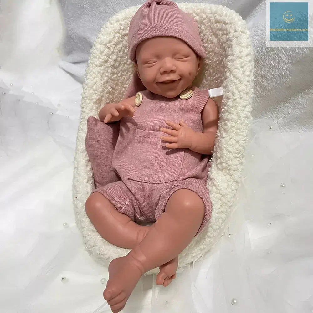 18 Inch Full Platinum Silicone Reborn Baby Girl Realistic Flexible Washable Newborn Dolls For Children Halloween Gifts lifelikesiliconereborns.com