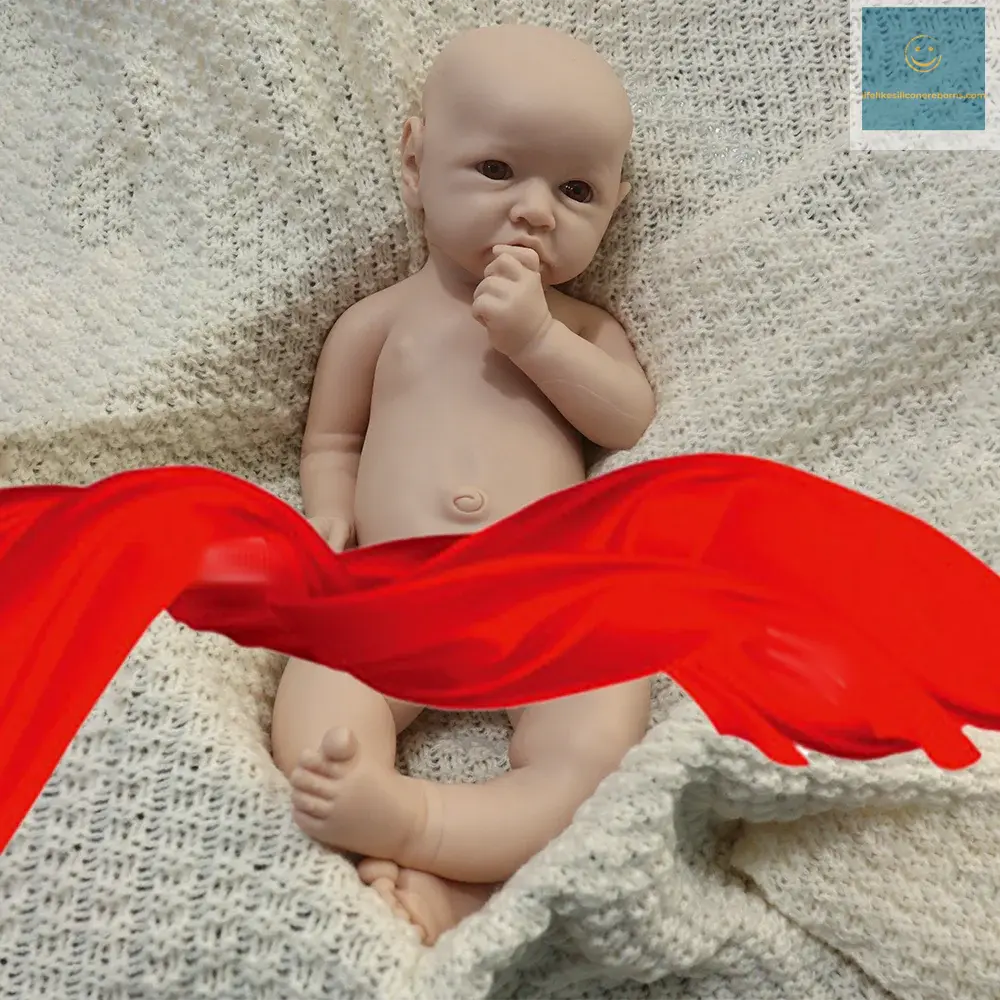 18 Inch Unpainted Cute African Skin Newborn Baby Cuddly Full Platinum Silicone Body Bebe Black Girl Reborn Doll Handmade 3D lifelikesiliconereborns.com