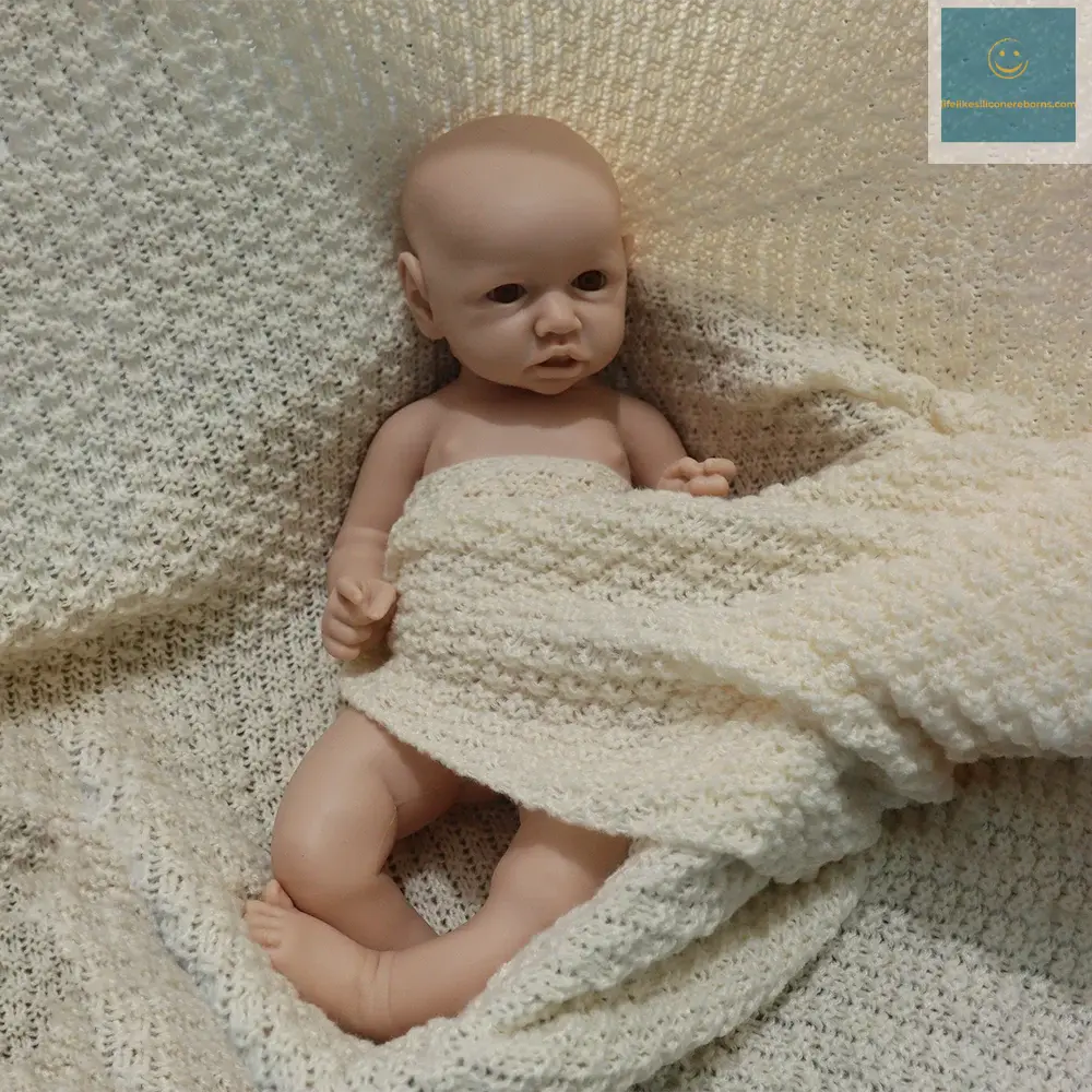 18 Inch Unpainted Cute African Skin Newborn Baby Cuddly Full Platinum Silicone Body Bebe Black Girl Reborn Doll Handmade 3D lifelikesiliconereborns.com
