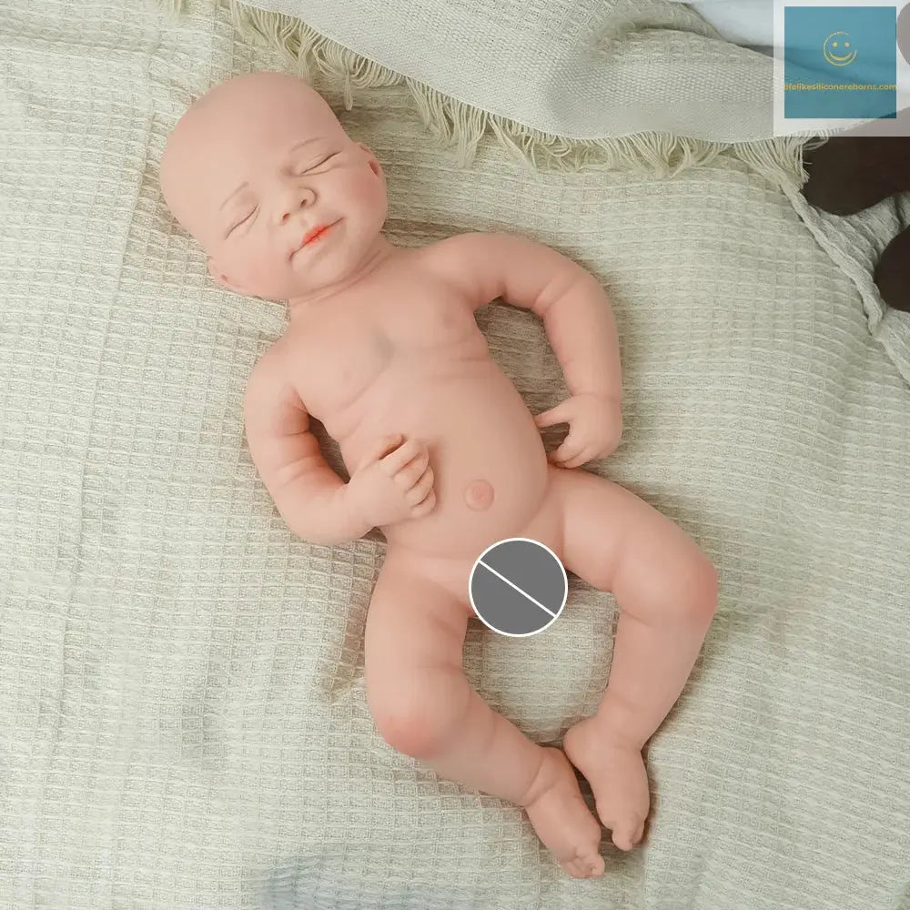 18.3 inches/3.3kg baby touch solid one-piece molding baby boy reincarnation doll super realistic sleeping expression lifelikesiliconereborns.com